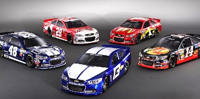 The new Chevy SS ready for the 2013 NASCAR Sprint Cup season